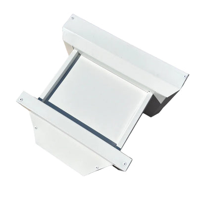 30 White Decorative Aluminum Gutter Collection Box - Conductor Head - Leader Head