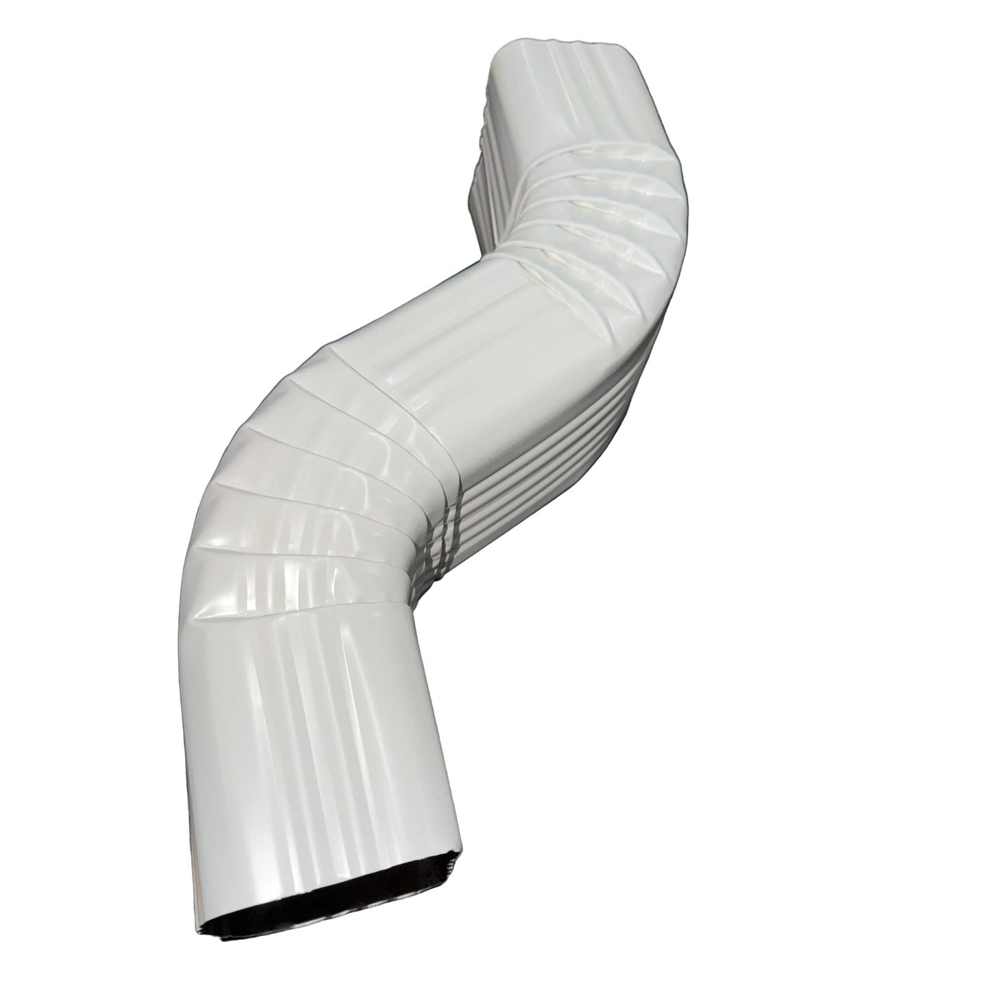 30 white GA 3x4 inch Double A Offset 6" Aluminum Downspout Extension Professional Grade Gutter Part