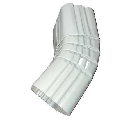 Professional 2x3 inch downspout elbow with 45 degree Type A ribbed aluminum construction. Superior strength, optimal water flow, 25+ colors. Damascus OR + nationwide shipping.

