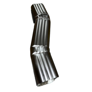 2x3" Professional Double A Offset Downspout Elbow - Aluminum | 2" Wall Clearance | White & Musket Brown | Damascus OR + Nationwide Shipping