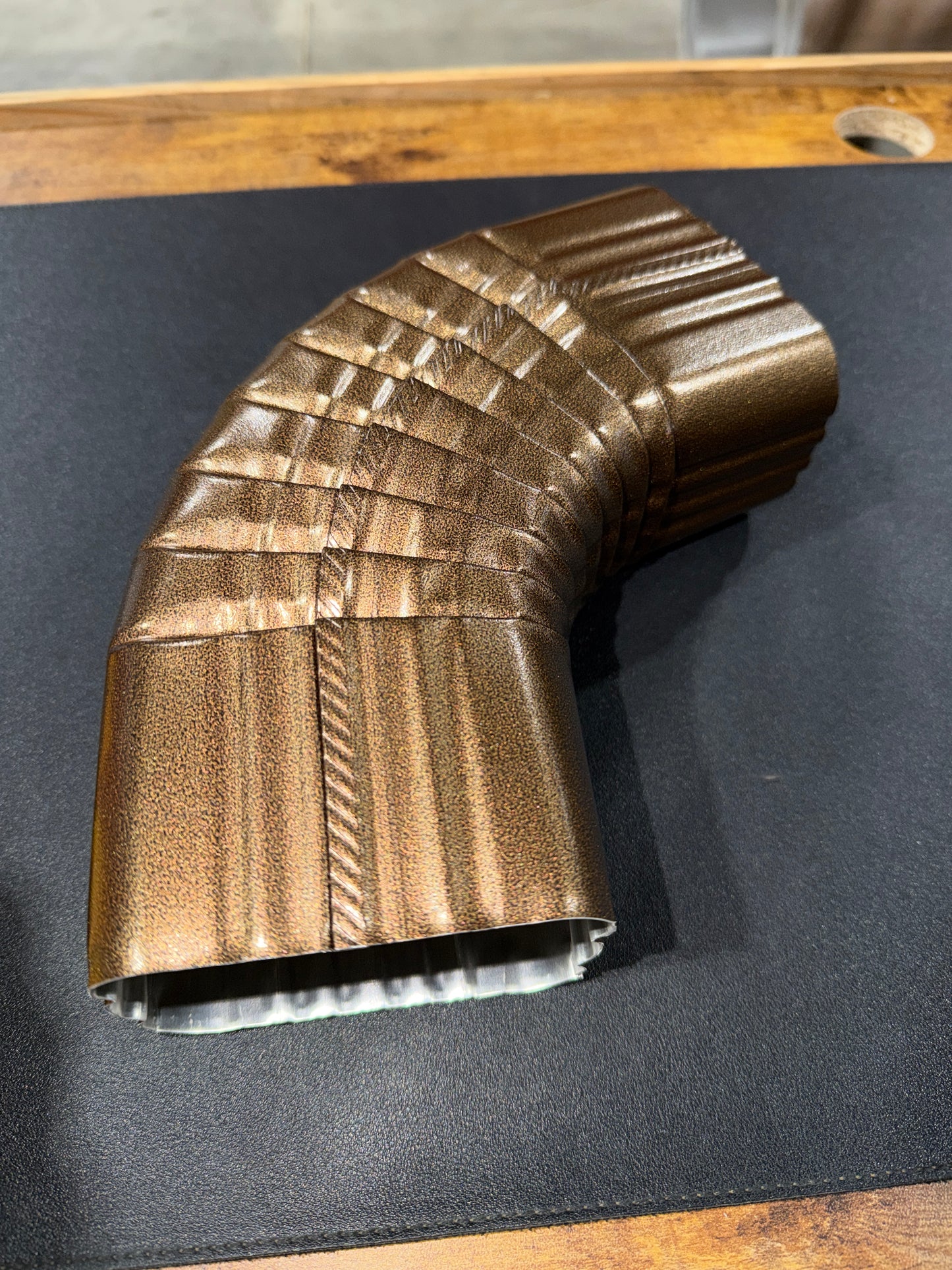 3x4" 75-Degree Downspout Elbow – Type B Corrugated Aluminum (25+ Colors)