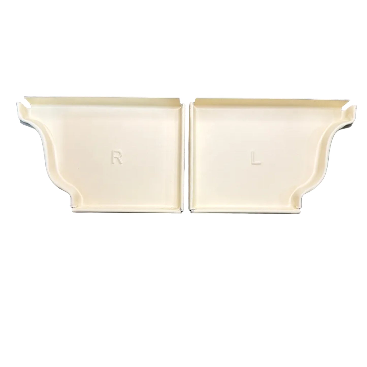 5K aluminum gutter end cap for 5-inch K-style gutters. Stops leaks permanently. 30 factory colors. Left, right, pairs, contractor bulk packs. Damascus OR.