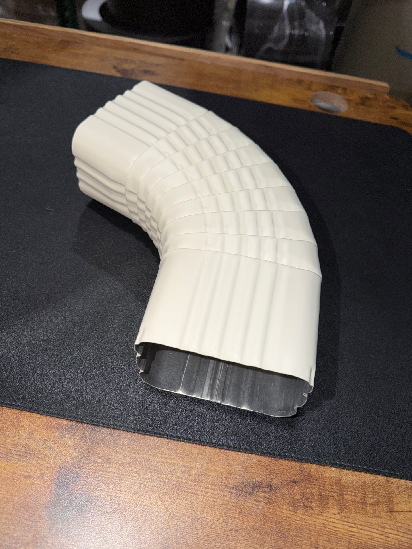 3x4" 75-Degree Downspout Elbow – Type B Corrugated Aluminum (25+ Colors)