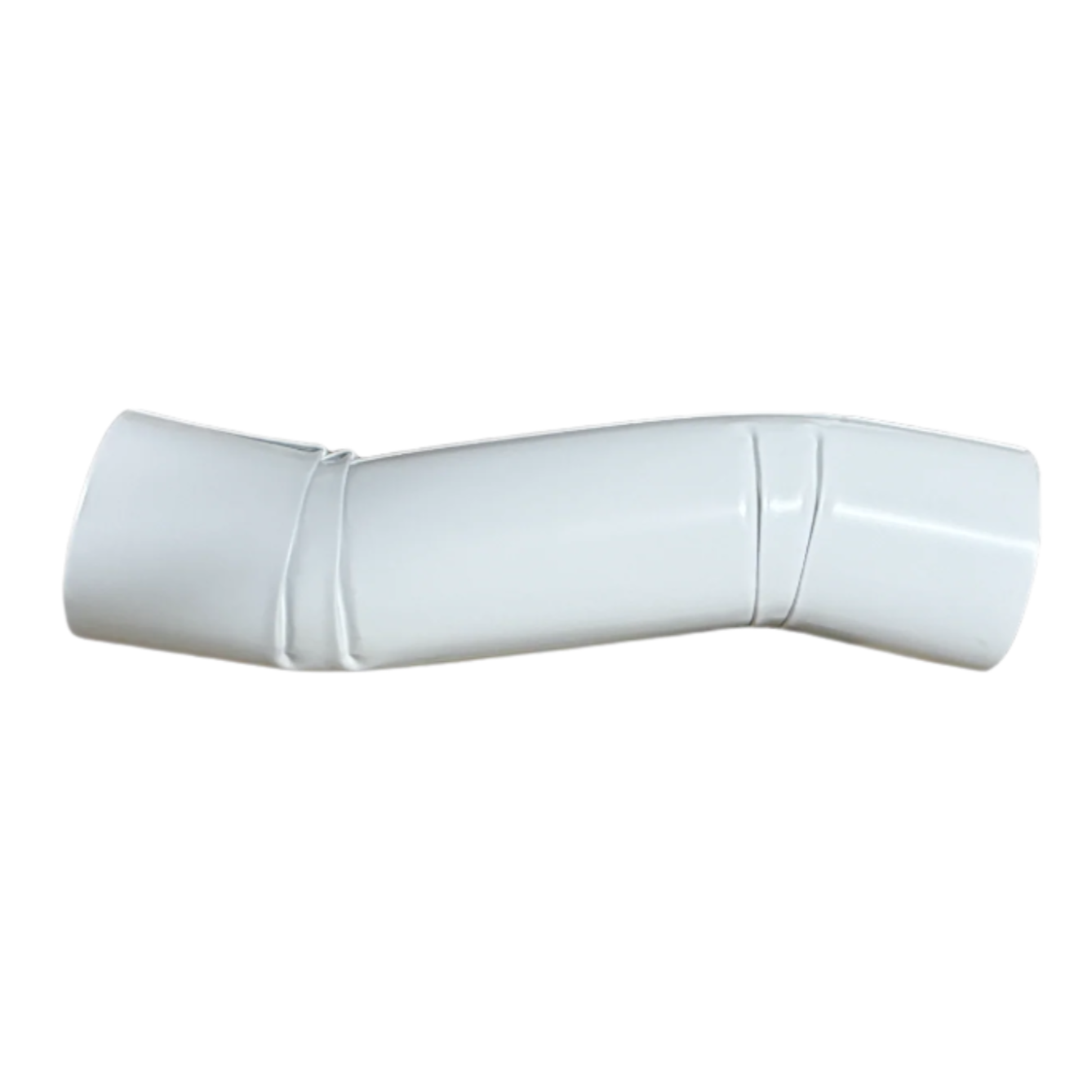 3" Round Double Offset Downspout — 2" Clearance 30 white