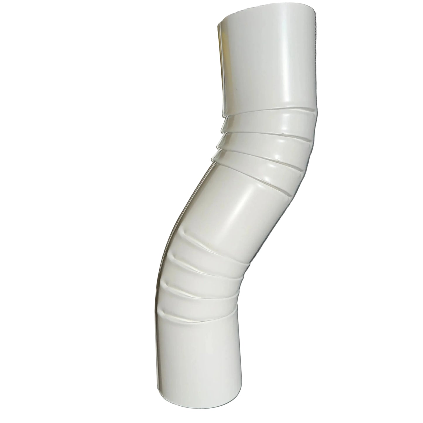 3" Round Corrugated Downspout Elbow - 4" Double Offset