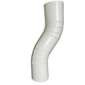 3" Round Corrugated Downspout Elbow - 4" Double Offset
