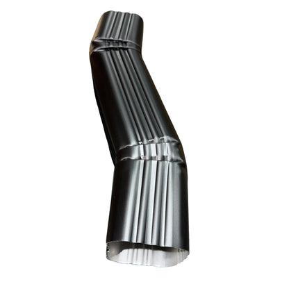 3x4" Double A Offset Downspout Extension - 2" Offset Black