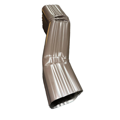 3x4" Double A Offset Downspout Extension - 2" Offset Musket Brown