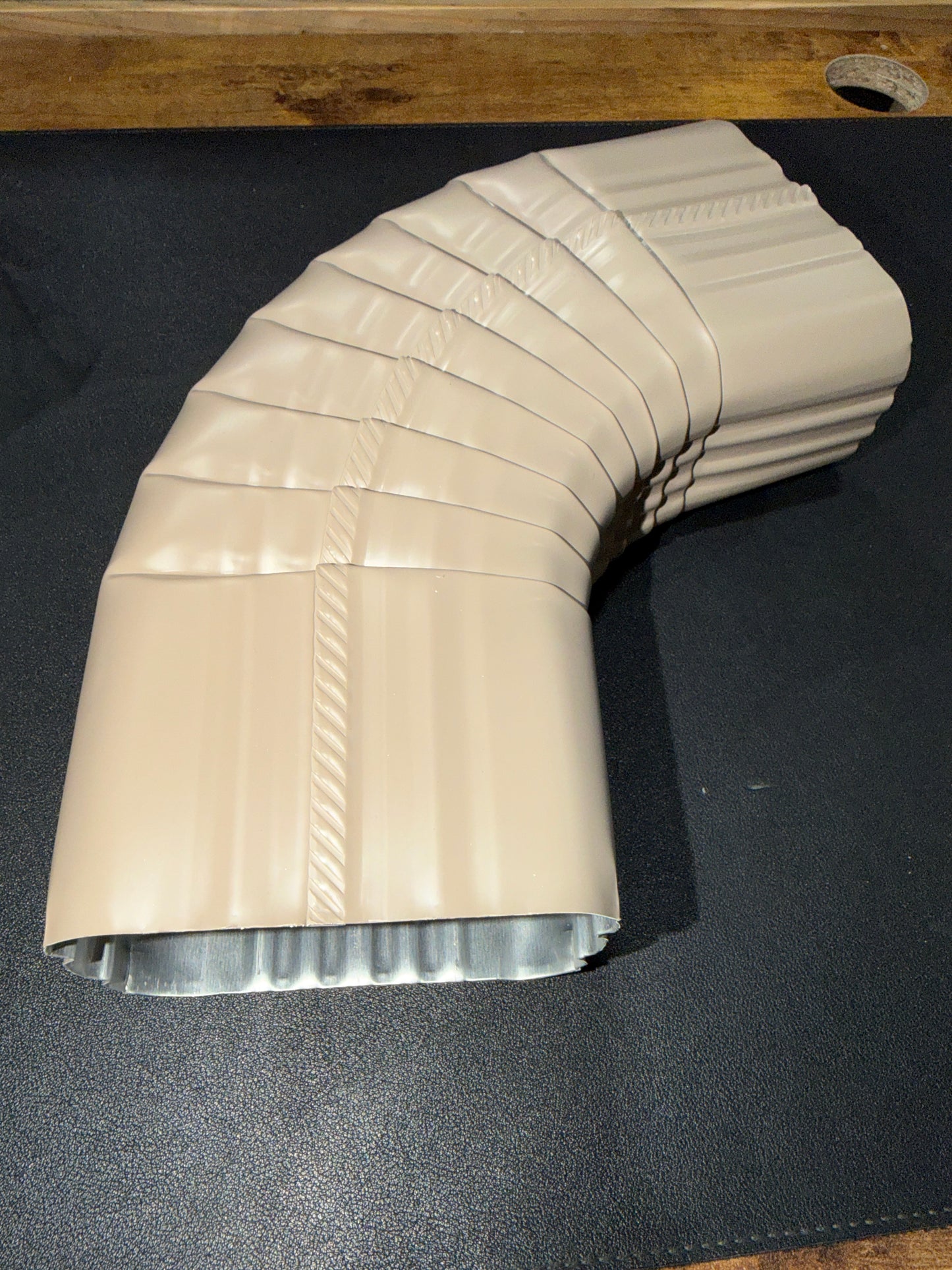 3x4" 75-Degree Downspout Elbow – Type B Corrugated Aluminum (25+ Colors)