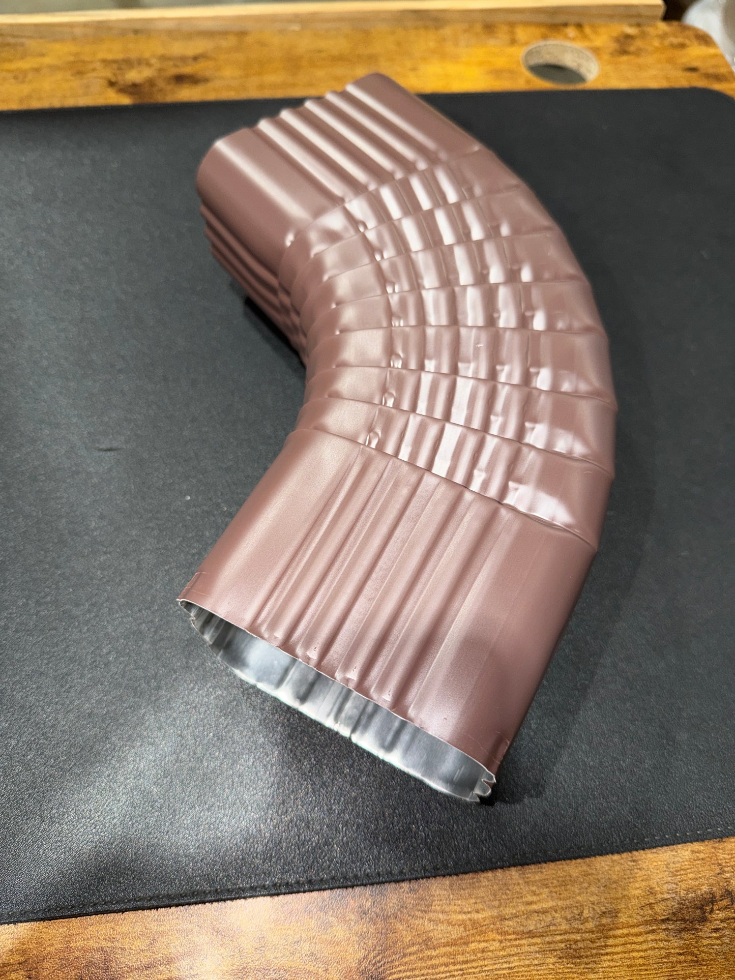 3x4" 75-Degree Downspout Elbow – Type B Corrugated Aluminum (25+ Colors)