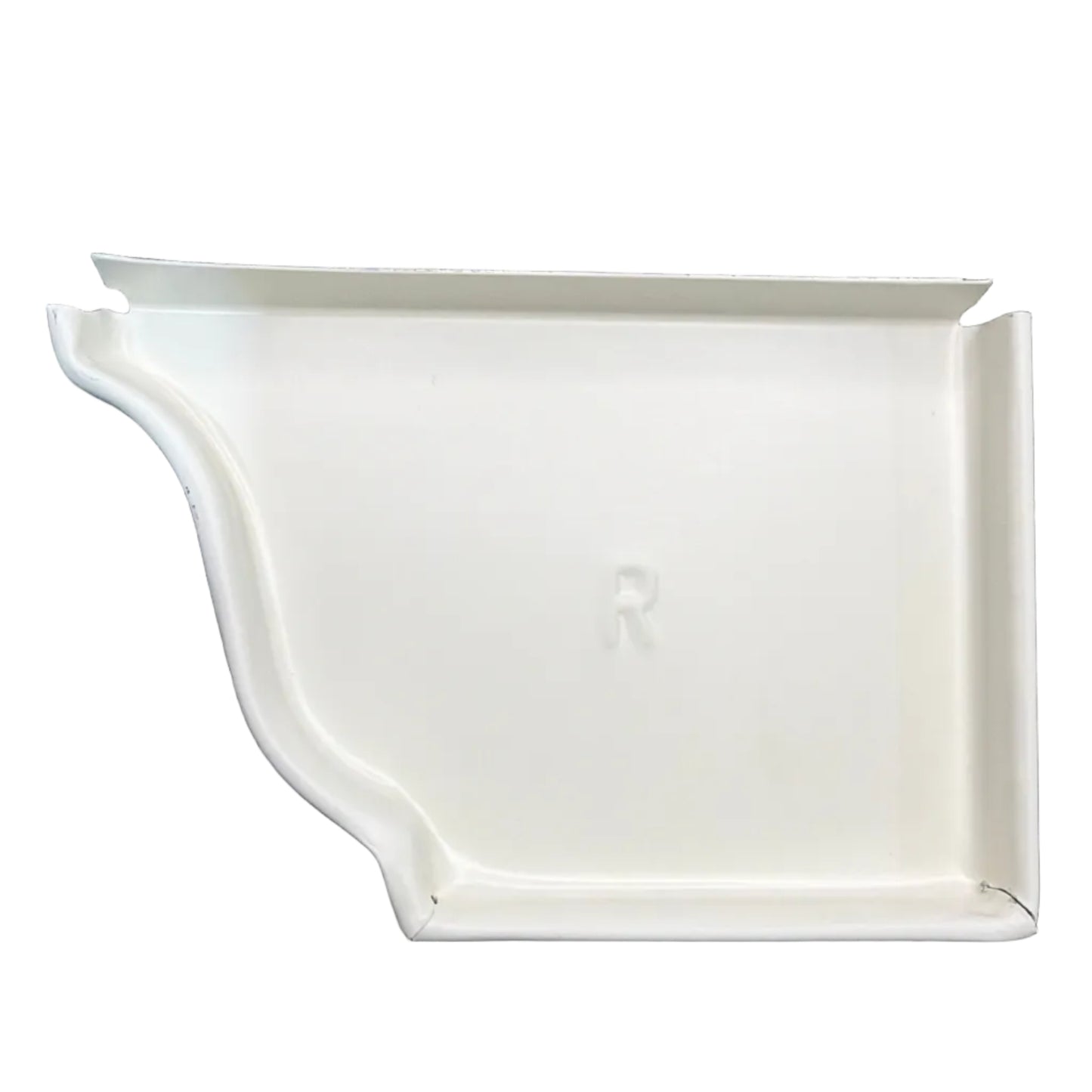 5K aluminum gutter end cap for 5-inch K-style gutters. Stops leaks permanently. 30 factory colors. Left, right, pairs, contractor bulk packs. Damascus OR.