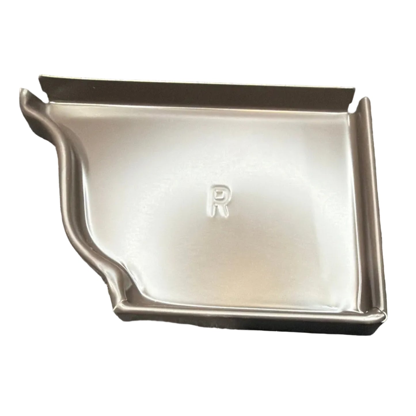 5K aluminum gutter right end cap K-style ogee profile for seamless K-style gutters in Damascus OR from Gutter All