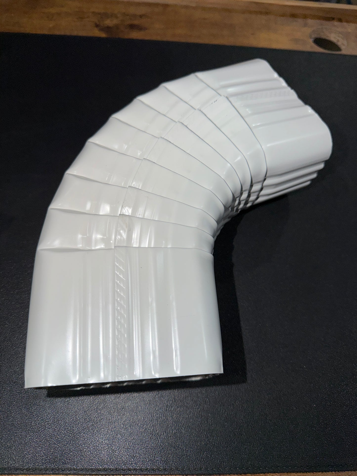 3x4" 75-Degree Downspout Elbow – Type B Corrugated Aluminum (25+ Colors)