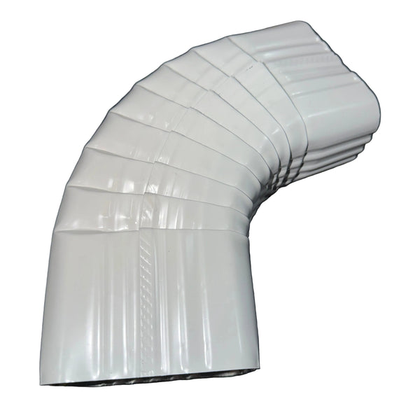 3x4" 75-Degree Downspout Elbow – Type B Corrugated Aluminum (25+ Colors)