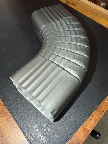 4x5" 75-Degree Downspout Elbow – Type B Corrugated Aluminum (25+ Colors)