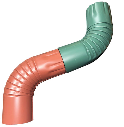 3" Round Downspout Elbow - 75° Professional Grade Aluminum | 25+ Colors | Standard Shipping Available | Damascus OR