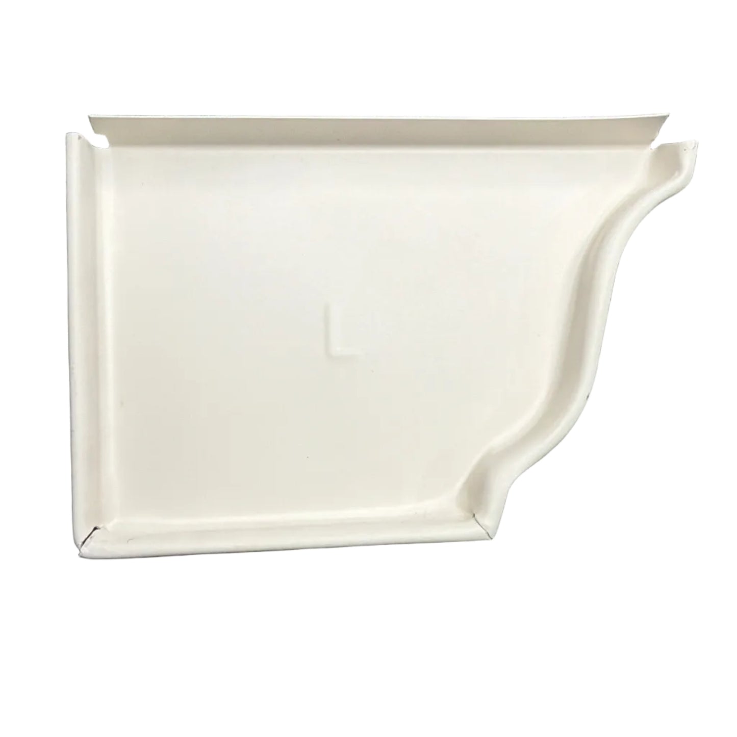 5K aluminum gutter end cap for 5-inch K-style gutters. Stops leaks permanently. 30 factory colors. Left, right, pairs, contractor bulk packs. Damascus OR.