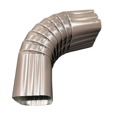 75 degree aluminum downspout elbow for deep fascia offsets