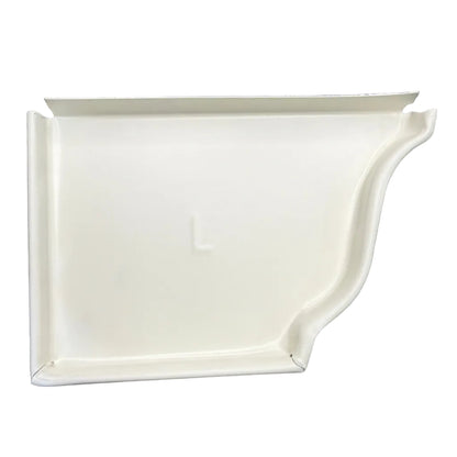 5K aluminum gutter end cap for 5-inch K-style gutters. Stops leaks permanently. 30 factory colors. Left, right, pairs, contractor bulk packs. Damascus OR.