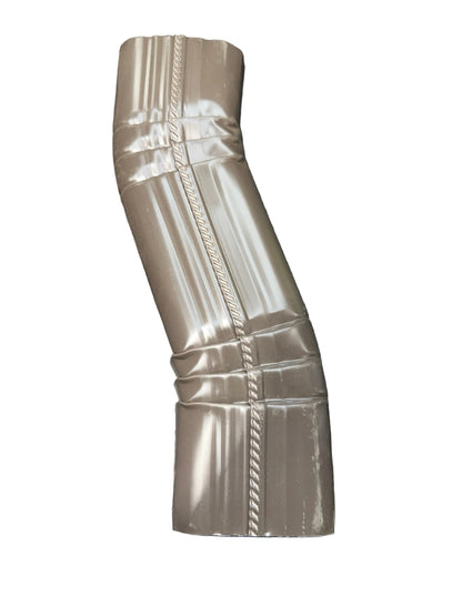 2x3 aluminum Double B offset downspout elbow with 2 inch clearance