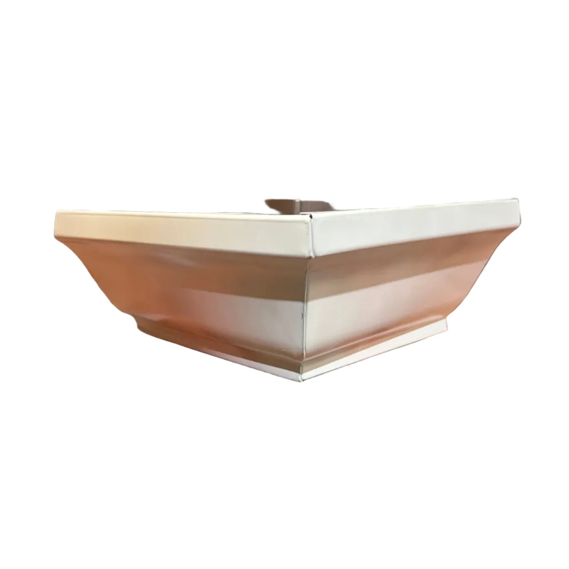 White 5K 90 degree box miter aluminum gutter corner outside pre-formed precision corner piece white black musket brown GutterAll Damascus Oregon