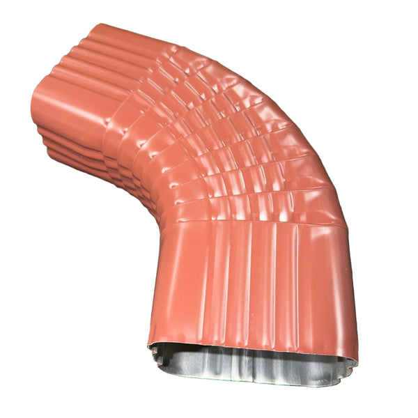 3x4" 75-Degree Downspout Elbow – Type B Corrugated Aluminum (25+ Colors)