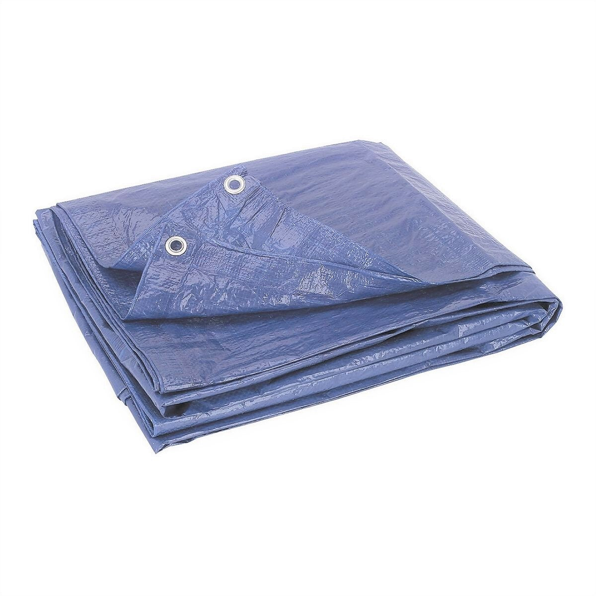 5.5 x 7.5 blue weather resistant tarp with metal grommets GutterAll Damascus Oregon