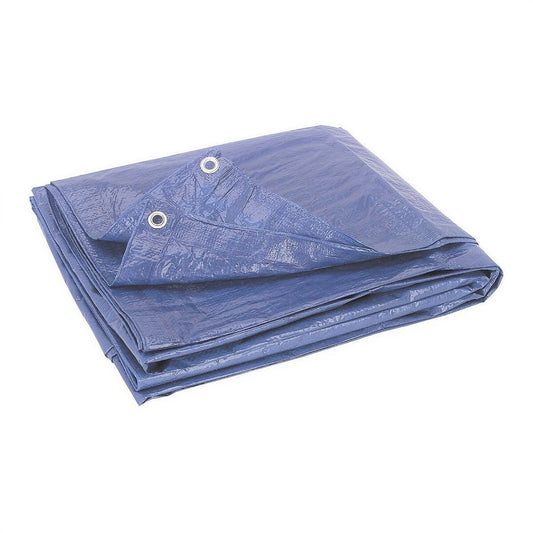 5.5 x 7.5 blue weather resistant tarp with metal grommets GutterAll Damascus Oregon