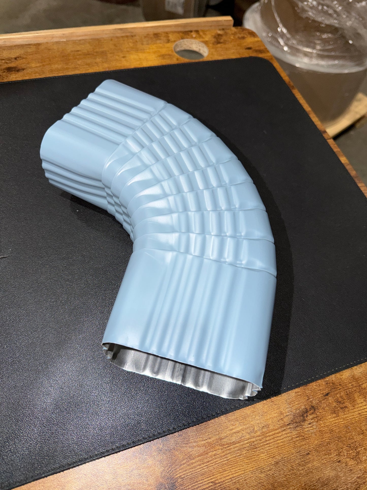 3x4" 75-Degree Downspout Elbow – Type B Corrugated Aluminum (25+ Colors)