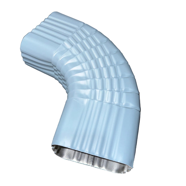 3x4" 75-Degree Downspout Elbow – Type B Corrugated Aluminum (25+ Colors)
