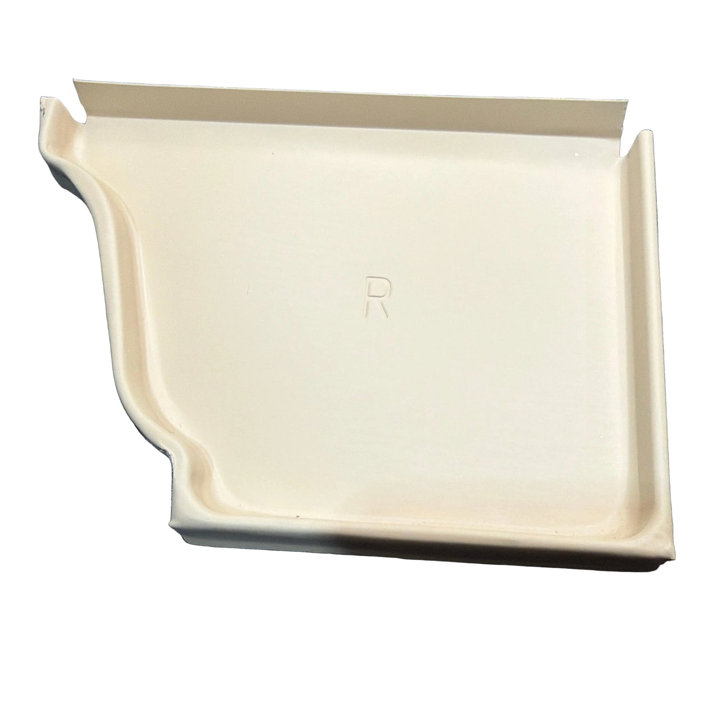 5K aluminum gutter right end cap K-style ogee profile for seamless K-style gutters in Damascus OR from Gutter All