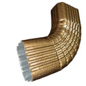 Professional 2x3 Type B downspout elbow 75-degree corrugated aluminum. Superior strength ribbed design in 25+ colors. Optimal water flow. Damascus OR contractor pricing.

