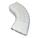 3x4" 75-Degree Downspout Elbow – Type B Corrugated Aluminum (25+ Colors)