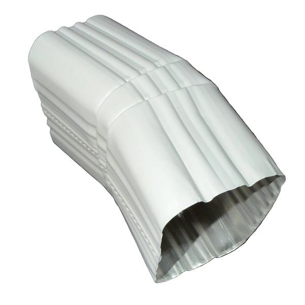3x4 inch Type A Downspout Elbow 22.5 Degree Aluminum Professional Grade 25+ Colors
