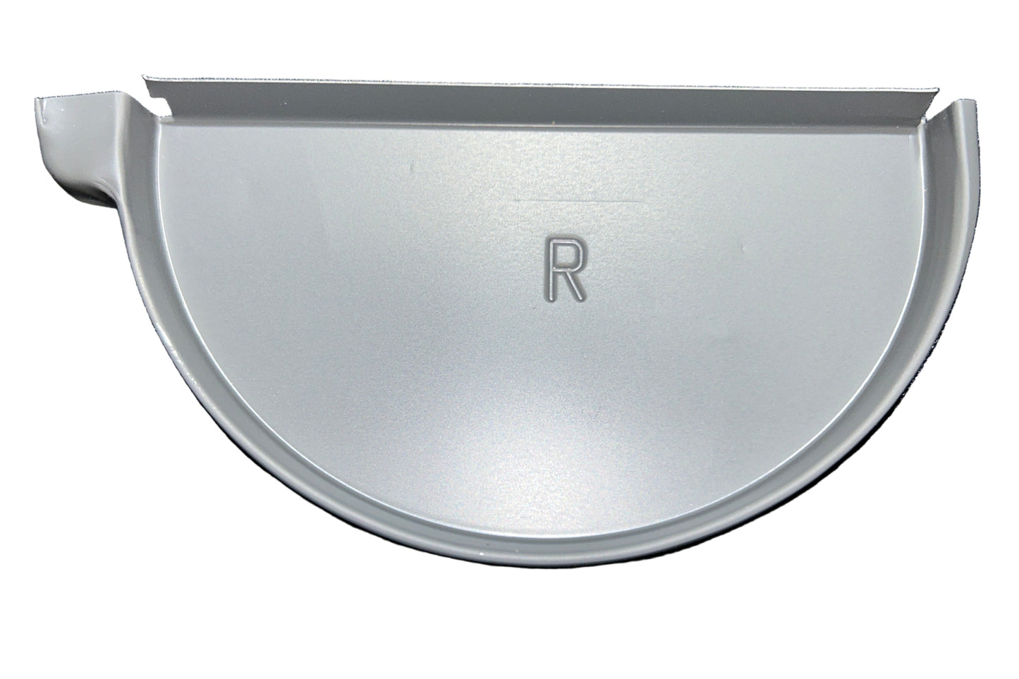 GA 6" Half Round Gutter End Cap - Aluminum | 25+ Colors | Left/Right Options