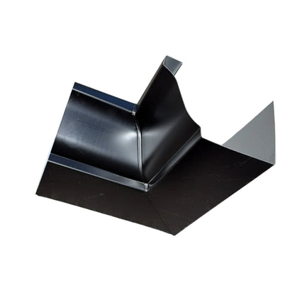 Black 6K 90 degree box miter aluminum gutter corner inside outside pre-formed precision corner piece GutterAll Damascus Oregon