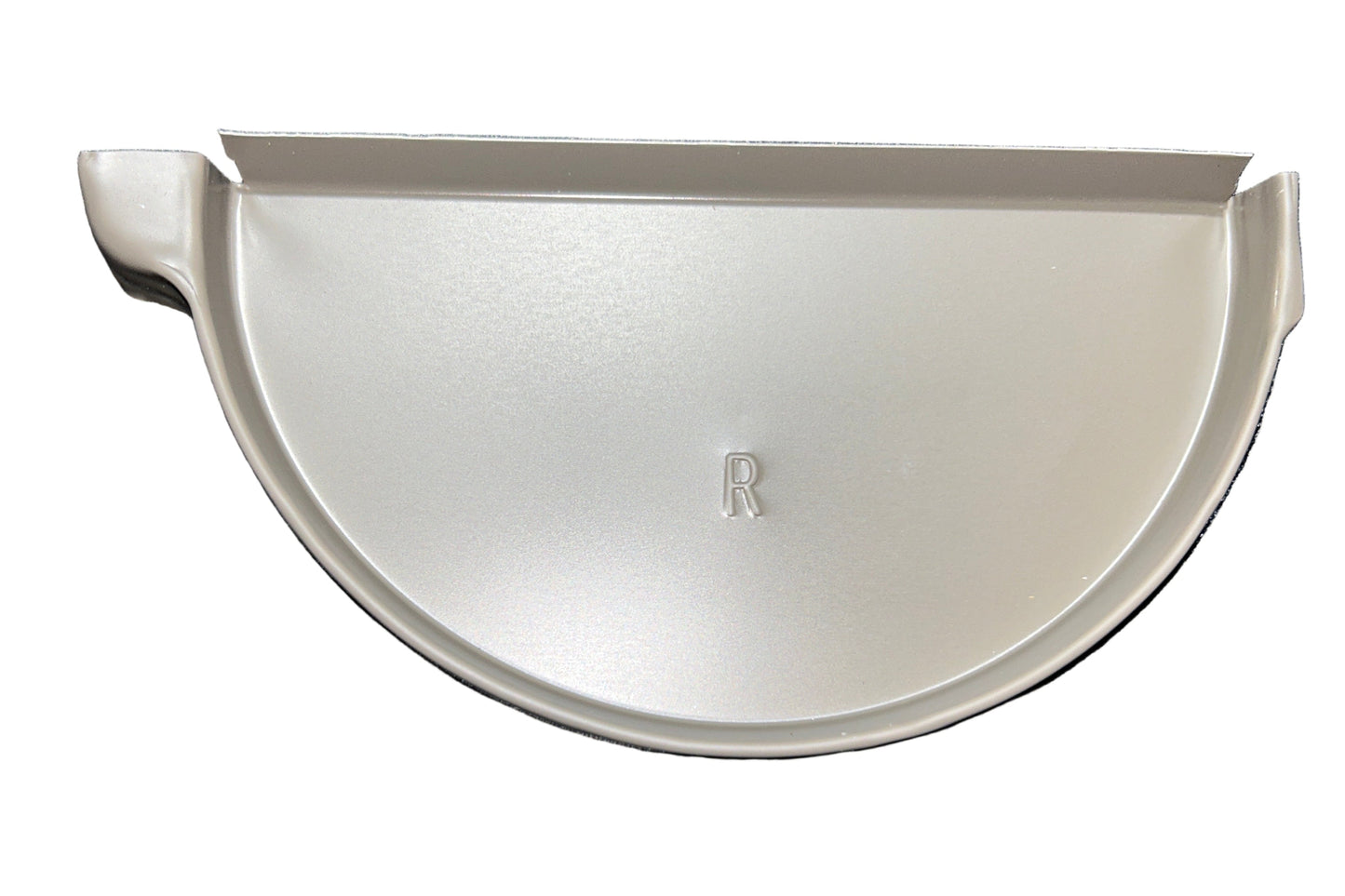 GA 6" Half Round Gutter End Cap - Aluminum | 25+ Colors | Left/Right Options