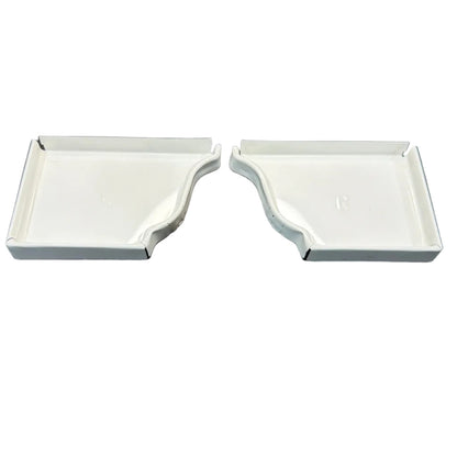 Bulk contractor packs of 5K aluminum gutter end caps left and right K-style ogee profile for large projects in Damascus OR – Gutter All