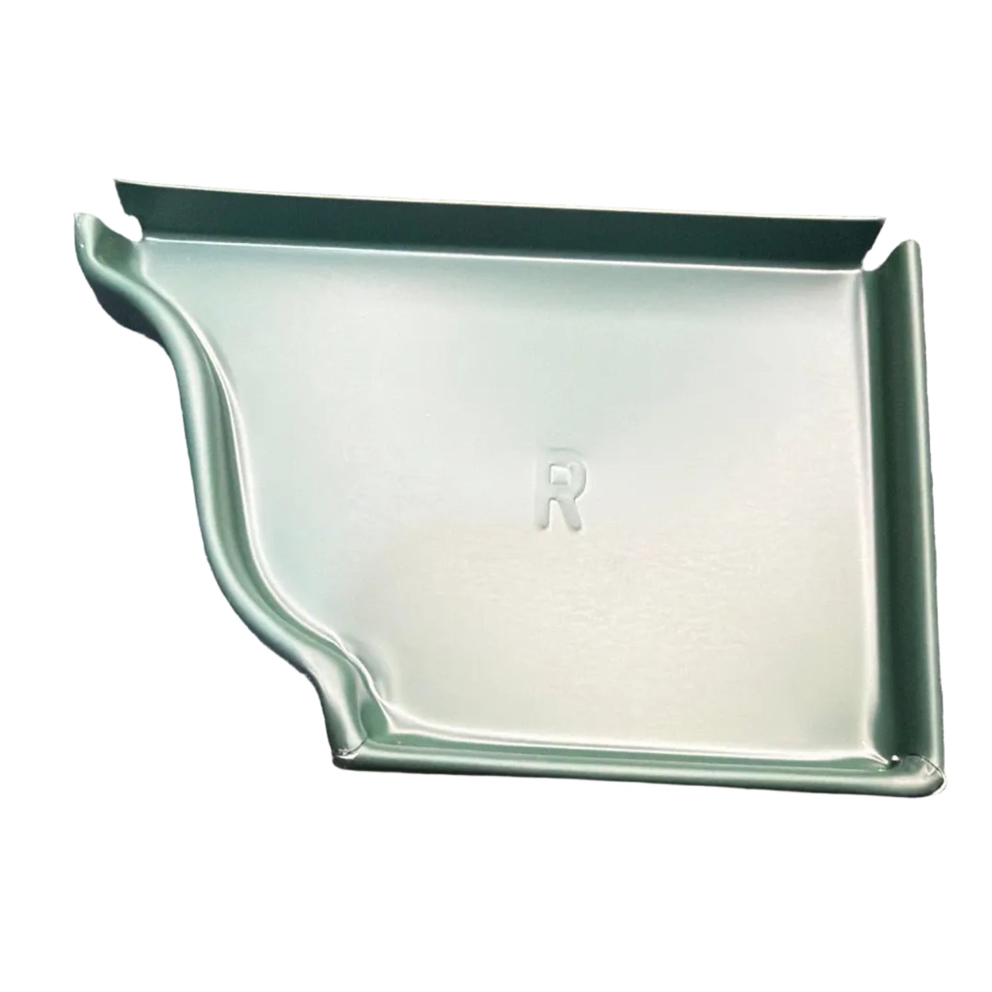 5K aluminum gutter end cap for 5-inch K-style gutters. Stops leaks permanently. 30 factory colors. Left, right, pairs, contractor bulk packs. Damascus OR.