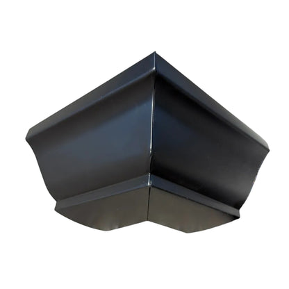 Black 6K 90 degree box miter aluminum gutter corner inside outside pre-formed precision corner piece GutterAll Damascus Oregon