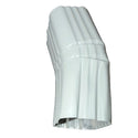 Professional 2x3 Aluminum Downspout Elbow 22.5 Degree Type A showing ribbed construction and smooth interior