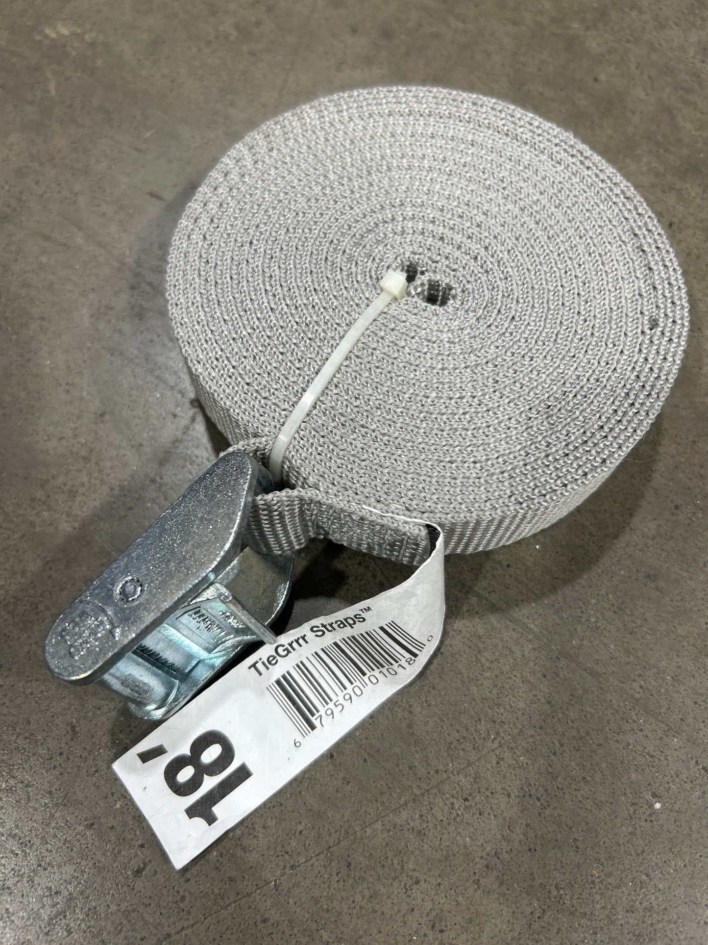 TieGrrr Tie-Down Straps 250 lb Cam Buckle Multiple Sizes