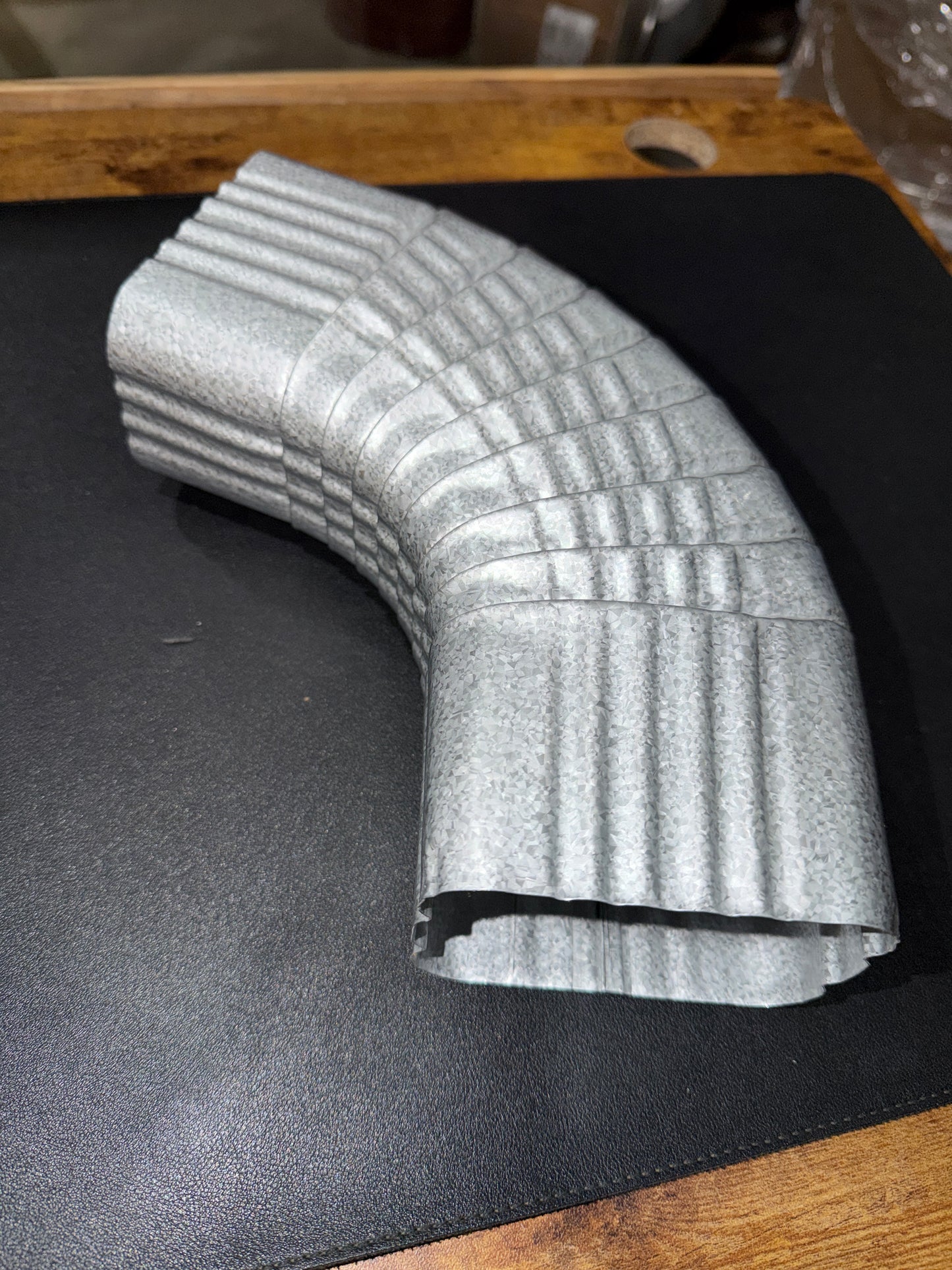 3x4" 75-Degree Downspout Elbow – Type B Corrugated Aluminum (25+ Colors)