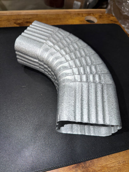 3x4" 75-Degree Downspout Elbow – Type B Corrugated Aluminum (25+ Colors)