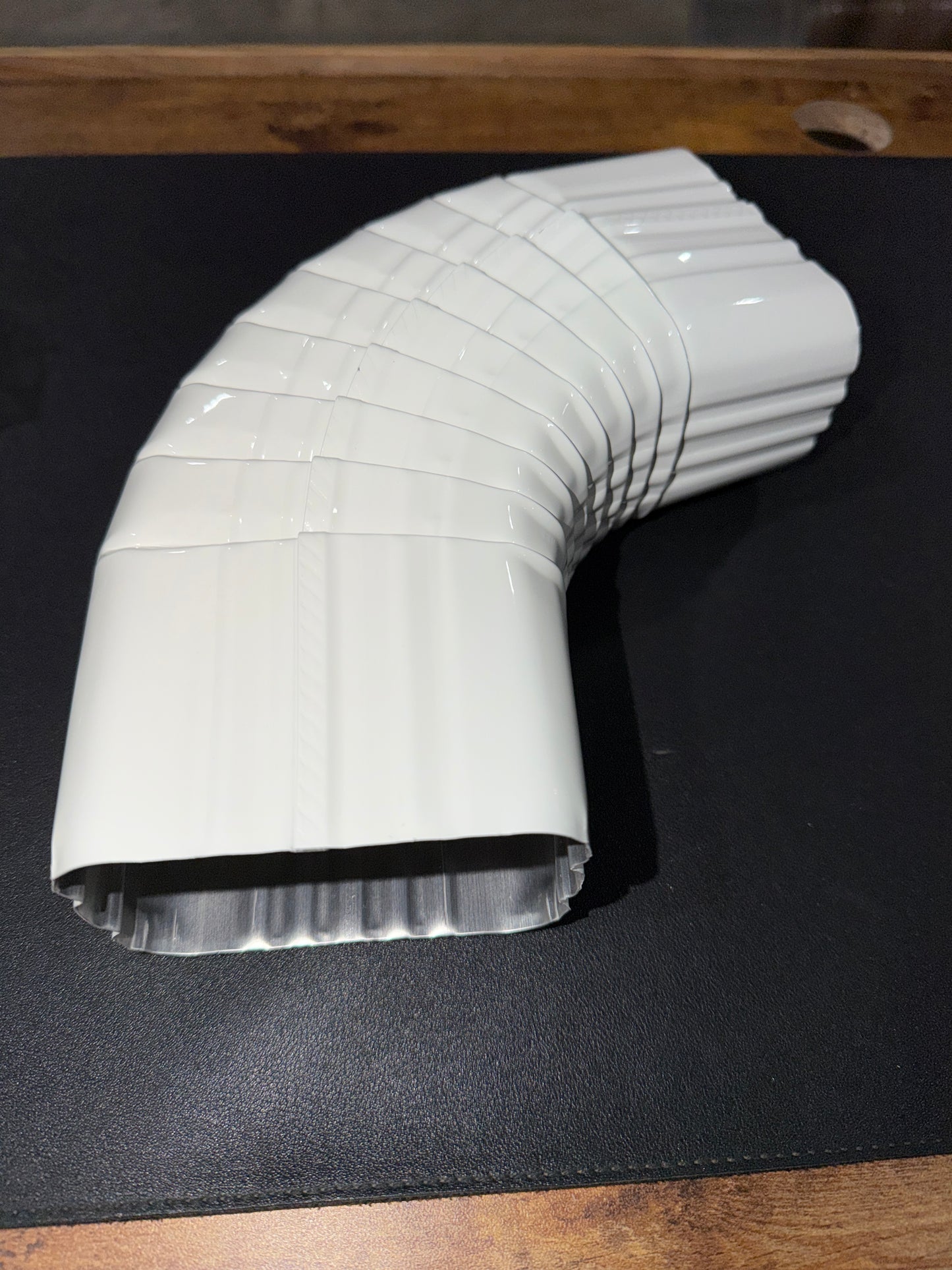 3x4" 75-Degree Downspout Elbow – Type B Corrugated Aluminum (25+ Colors)