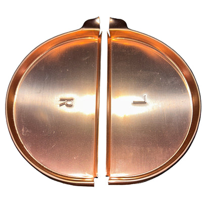 GA 6" Half Round Gutter End Cap - Aluminum | 25+ Colors | Left/Right Options