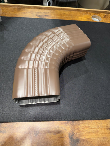 3x4" 75-Degree Downspout Elbow – Type B Corrugated Aluminum (25+ Colors)