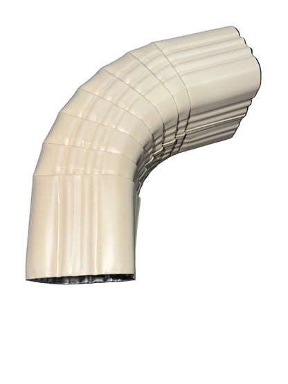 75 degree aluminum downspout elbow for deep fascia offsets