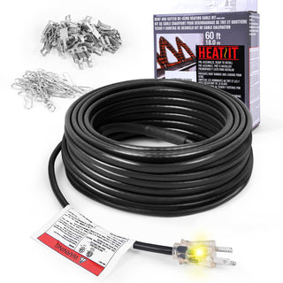 HEATIT HIRD 30 feet 5 Watts Per Foot Roof & Gutter Snow De-Icing Cable