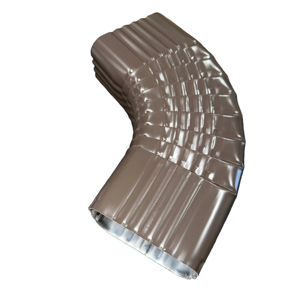 3x4" 75-Degree Downspout Elbow – Type B Corrugated Aluminum (25+ Colors)